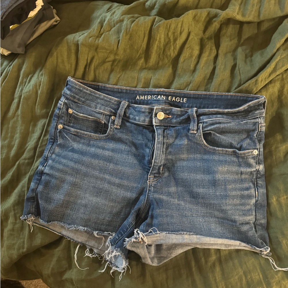 American Eagle Outfitters Blue Jean Shorts High-Waisted